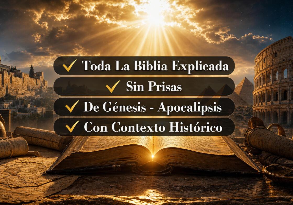 Toda La Biblia Explicada · Sin Prisas · De Génesis - Apocalipsis · Con Contexto Histórico